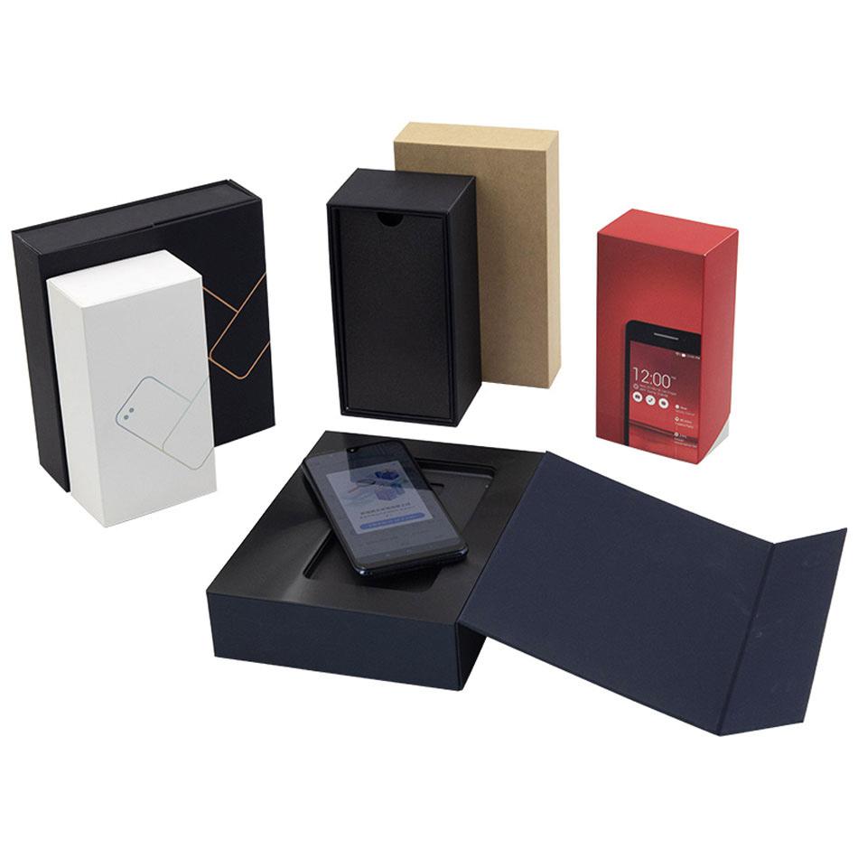 Custom Luxury Black Paper Package Mobile Handy Packaging Boxen